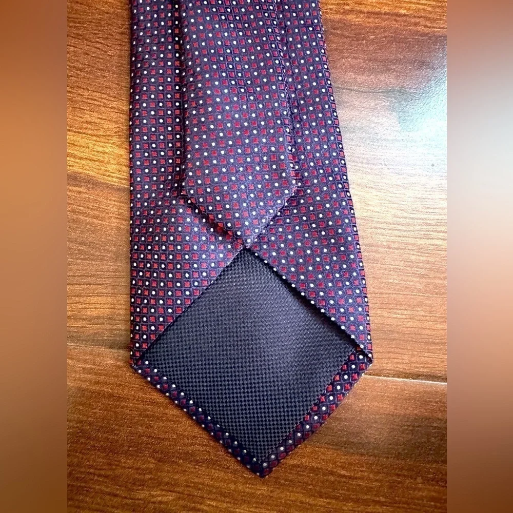 🍁SALE🍁NAUTICA 100% Silk Blue Jacquard Necktie